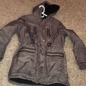 Forever 21 olive green long jacket!